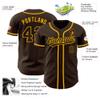 LTOCMKIY Customize Brown Yellow Baseball Jerseys for Men Women Youth Button Down Personalized Baseball Shirts Hip Hop Sports Uniform Stitched Team Name Number Logo view 2