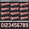 Customize Kids Stripe Baseball Sports Uniform Button Down Custom Girls Black Red White Baseball Jerseys Shirts V-Neck Personalized Women Hip Hop T-Shirts Stitched Name Number Logo view 3