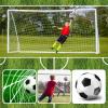 Soccer Goal Net, Football Replacement Net Full Size Polyethylene Training Nets Soccer Net for 10x7ft 18x7ft 24x8ft Soccer Goals(18x7ft, 7-a-Side) view 3
