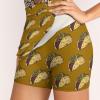 DENFY Mexican Tacos Food Women's Tennis Skirts Inner Shorts Elastic Sports Golf Skorts with Pockets view 3