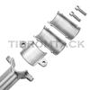 Balance Seat Post Made of Titanium with Adjustable Clamp for MTB/Mountain Bike, Road Bicycle, Triathlon Bike etc. Length 350mm Diameter 27.2mm view 2