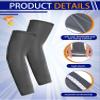 Newcotte 12 Pairs Arm Sleeves for Kids Compression Football Baseball Youth UV Protection Breathable Cooling Sleeve(Classic,4-8 Years) view 4