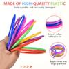 OBTANIM 24 Pcs Plastic Ring Toss Game for Kids and Outdoor Toss Rings for Speed and Agility Practice Game, Random Colors view 3