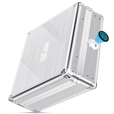 AICase Gun Safe for Pistols,Quick-Access Pistol Safe for Multiple Handguns with Biometric Fingerprint Lock/Morse Code, Smart Handgun Safe Gun Lock Box for Home Bedside Nightstand Car_1