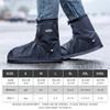 SooGree Rain Shoes Covers Waterproof Rain Boot Shoes Covers with Zipper Non-Slip PVC Rubber Sole Snow Shoes Cover Durable Outdoor Overshoes Gear for Women Men Cycling Planting Fishing Gardening Travel view 2