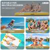 AWSUM 10ft x 6ft Inflatable Floating Dock Lake Floats for Adults Water Mat Platform Non-Slip Floating Island Raft for Pool Beach Ocean view 2