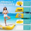 AWSUM 10ft x 6ft Inflatable Floating Dock Lake Floats for Adults Water Mat Platform Non-Slip Floating Island Raft for Pool Beach Ocean view 4