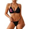 TAIZIYEAH Bikini Sets for Women Nepal Flag Bikini Swimwear Sexy Push Up Two Piece Triangle Bikini Swimsuits XL view 1