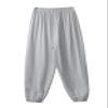 Moggemol Kids Boys Girls Elastic Soft Modal Loose Yoga Sports Dance Harem Pants Baggy Trousers Grey 5-6 Years view 3