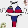 TAIZIYEAH Bikini Sets for Women Liechtenstein Flag Bikini Swimwear Sexy Push Up Two Piece Triangle Bikini Swimsuits XL view 3