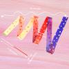 Abeillo 2pcs Rhythmic Dance Ribbons, 78.7 Inch Gymnastics Ribbon Dancer Wand Dancing Ribbon Streamers for Kids, Fits Artistic Dancing Gymnastics, Circus Carnival Shows, Baton Stick Twirling view 2