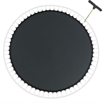 AHDFY Trampoline Replacement Jump Mat 10Ft 54/56/60/64 Rings, Waterproof, 8 Row Stitch, UV Resistant Trampoline Jumping Mat Accessories with Spring Puller,305cm 64 Rings for 14cm Spring