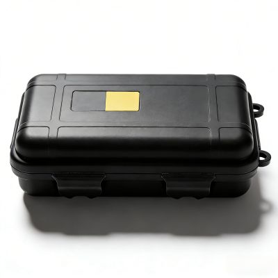 ANKROYU Survival Storage Box, Waterproof Dry Box Protective Case, Underground Storage Container, Survival Gear Sealed Boxes for EDC Tools, Phone, Keys (6.7 x 4.3 x 2 in Black)