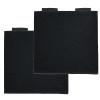 2Pack Molle Patch Panel Hook&Loop Adapter Panel for DIY Patch Badges Tactical Molle Hook and Loop Molle Panel for Badges and Insignia Patches 4''x4''(Black) view 1