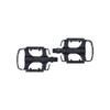 BBB Cycling City Bike Pedals Flat 9/16" with Reflectors Aluminium Anti-Slip Classic Look for Urban Bicycles Mount & Go BPD-15 view 4