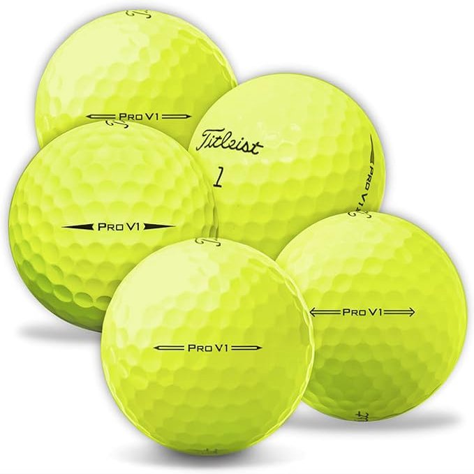 Golf Ball Monkey Cheap Recycled for Titleist ProV1 Golf Balls - Used for Titleist Balls Pro V1 for Men & Women (Packaging May Vary) (100 - Good, Yellow)