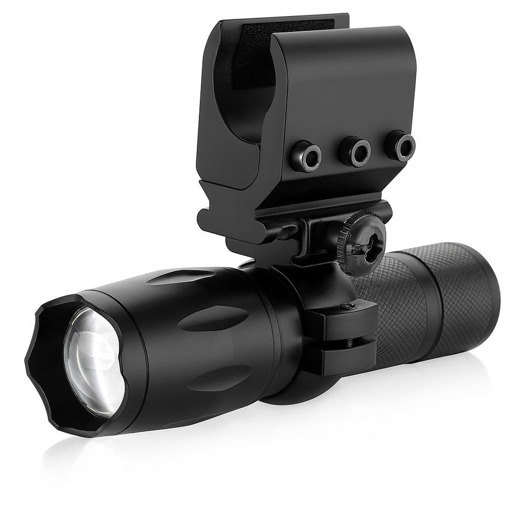 Trinity Tactical Flashlight with Mount for 20 Gauge Pumps Single Rail Adapter Hunting Accessories.