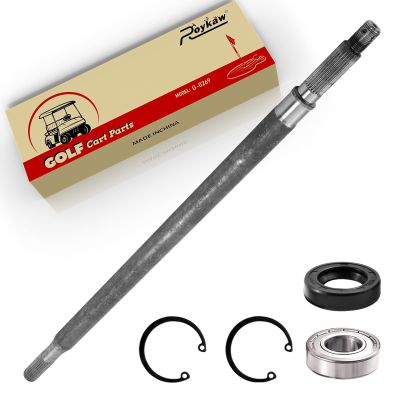 Roykaw Rear Axle Shaft with Bearing Seal Kit for 1994-up Electric TXT/Medalist, 2005-up 4/6 Passenger Shuttle, ST Express, ST Sport, Replaces OEM # 20377-G11, Driver Side, 23-7/8" Length