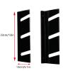 HHUXIUE Wall-Mounted Skateboard Mount - Space-Saving Horizontal Display Rack for Secure Skateboard Storage & Decoration (3 Layers Black) view 2
