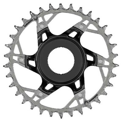SRAM, XX Eagle T-Type DM E-MTB STEPS, Chainring, Teeth: 34, Speed: 12, BCD: Direct Mount, Aluminum/Steel, Black