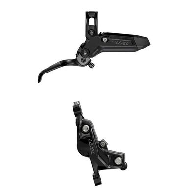 SRAM, Level Silver Stealth 4P, MTB Hydraulic Disc Brake, Front, Post Mount, Black
