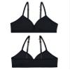 Fruit of The Loom Big Girls' Soft and Smooth Training Bra 3 Pack Black Hue/White/Grey Heather L view 4