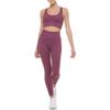 Calvin Klein Performance Women's Calvin Klein Logo High Waist Textured 7/8 Length Tight, Garnet, Medium view 4