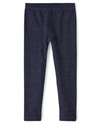 The Children's Place,Fleece Lined Legging Pant,Denim,Large (10/12)