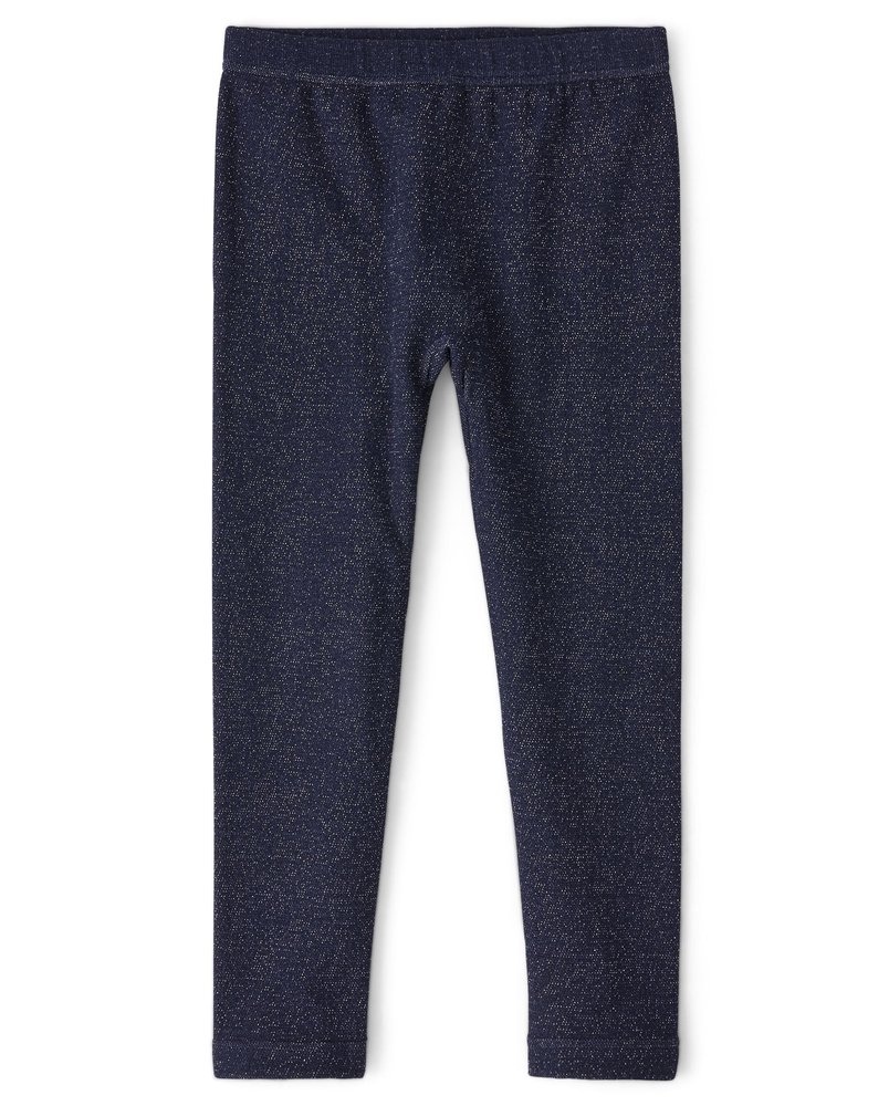 The Children's Place,Fleece Lined Legging Pant,Denim,Large (10/12)