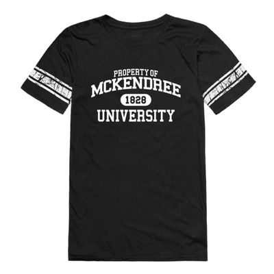 W Republic McKendree Bearcats Womens Property Football Tee T-Shirt - Black, Medium