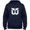 Bulletin Hartford Whalers Vintage NHL Express Twill Logo Hoodie - Navy view 1