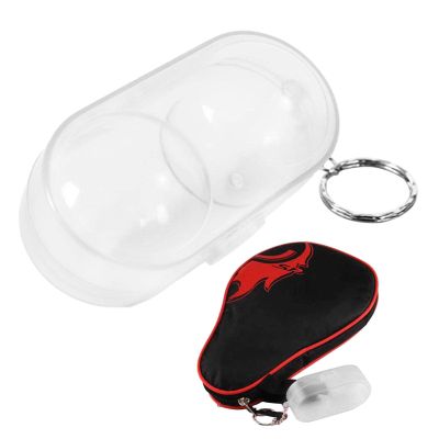 Kumprohu Pong Ball Holder,Table Tennis Ball Container Box Case | Table Tennis Ball Container Box Hard Case Pong Ball Storage Box with Keychain Table Tennis Accessories