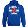 Xtreme Apparrel Detroit Basketball Retro Team Men's Fan Hoodie Sweatshirt (Royal Hoodie, 3XL) view 1