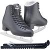 Jackson Ultima Classic JC553 Mens/Boys Figure Ice Skates, Medium Width, Bundle with Skate Guards Boys Size 1 view 1