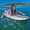 Barbie Signature 8ft Surfboard by Wavestorm | Graphic top Deck with high Density Slick Bottom | for Kids and Adults |Foam Construction with Accessories | Leg Leash and Fin Set Included,White view 2