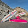 Barbie Signature 8ft Surfboard by Wavestorm | Graphic top Deck with high Density Slick Bottom | for Kids and Adults |Foam Construction with Accessories | Leg Leash and Fin Set Included,White view 3