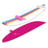 Barbie Signature 8ft Surfboard by Wavestorm | Graphic top Deck with high Density Slick Bottom | for Kids and Adults |Foam Construction with Accessories | Leg Leash and Fin Set Included,White view 4