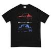 1963 Split Window 'Vette Sting Ray C2 American Collector Car Custom Mens Garment-Dyed Heavyweight t-Shirt Black view 1