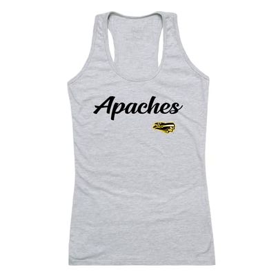 Tyler Junior College Apaches Women's Script Tank Top Tee T-Shirt - Heather Grey, XX-Large