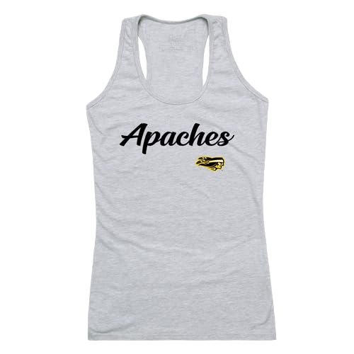 Tyler Junior College Apaches Women's Script Tank Top Tee T-Shirt - Heather Grey, XX-Large