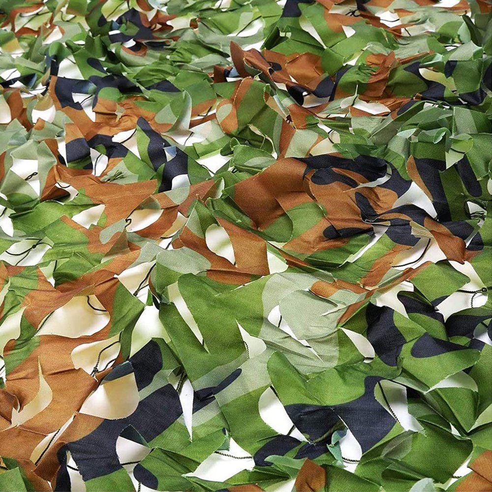 Pealihuy Camouflage Net Military Camo Cover Army Shelter Camouflage Netting for Hunting Military Theme Shooting Decoration Sunshade Camping and Building Shelters,1.5X20m