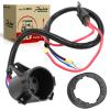 Roykaw Golf Cart 48 Volts Charger DC Receptacle with Fuse Assembly for Club Car Precedent Tempo 2014-up Electric Golf Carts, OEM#105137401 view 1
