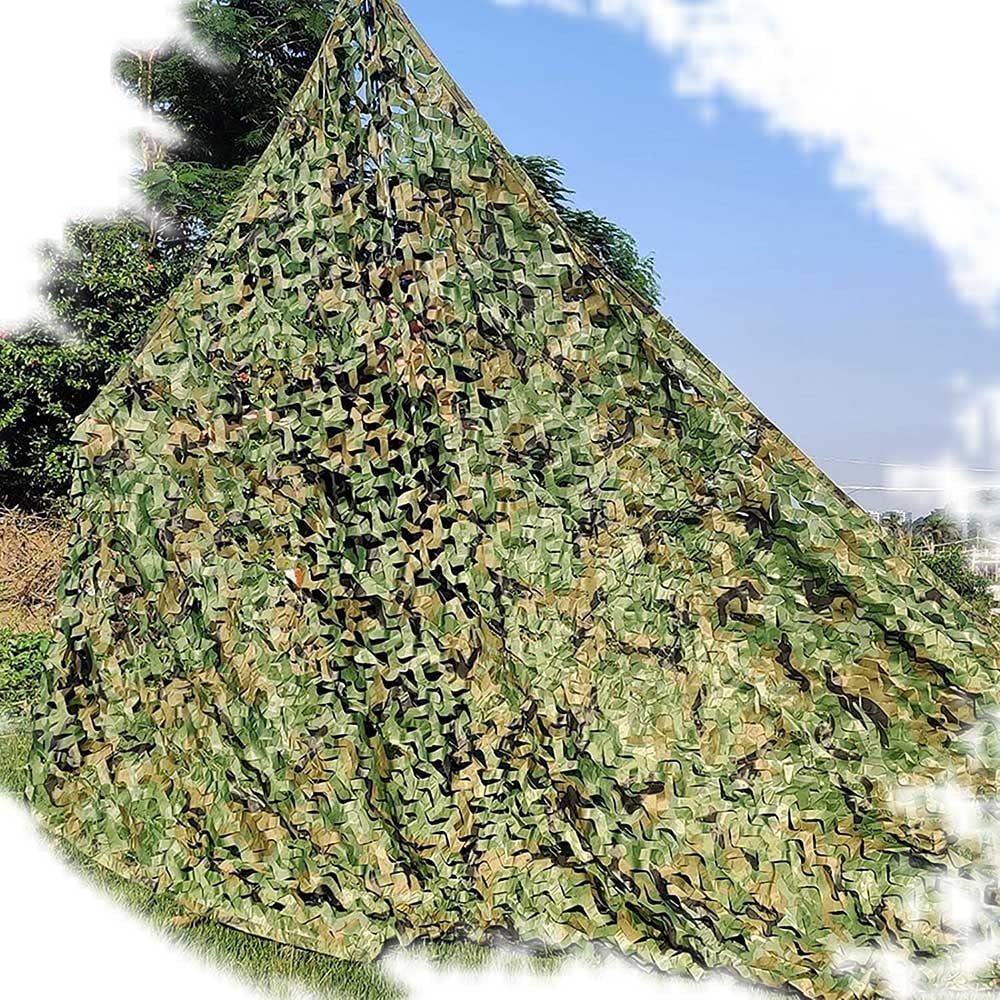 KADEUX Camo Netting Camouflage Net for Hide, Hunting, Shooting, Woodland, Camping, Camouflage Netting Oxford Cloth, 33m/410m/66m/810m/1015m (Size : 7x10m(22.9x32.8ft))