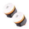 LIT-PaTH LED Camping Light, Rechargeable Lantern with Magnet Base, 4400 mAh, Survival Kit for Emergency, Hurricane, Outage, Large Orange, 2 Pack view 1
