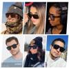 LYZOIT Square Sunglasses for Men Women Polarized Oversized Big UV Protection Driving Running Golf Sports Sun glasses view 4