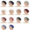 Cntqiang 4 Pieces Muslim Ribbed Inner Cap Hijab for Women Cross Turban Underscarf Undercap Bonnet Islamic Jersey Tube Caps view 2