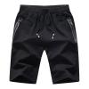 RTRDE Mens Shorts, Short Pants for Men Grey Shorts Short Khaki Men's Outdoor Fashion Sports Casual Basketball Shorts Running Training Chino Slim Fit Big 9 Inch Inseam Golf Casual Cotton (L, Black-2) view 1