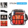 bisibuy Sport Basketball Clear Crossbody Bag Clear Messenger Bag Shoulder Bags Clear Purse Stadium Approved for Concerts Sports Events Work Travel view 2