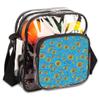 Digital Art Circles Round Clear Crossbody Bag Clear Messenger Bag Shoulder Bags Clear Purse Stadium Approved for Concerts Sports Events Work Travel view 1