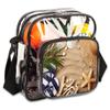 bisibuy Summer Beach Theme Clear Crossbody Bag Clear Messenger Bag Shoulder Bags Clear Purse Stadium Approved for Concerts Sports Events Work Travel view 1